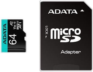 Карта памяти Adata Micro SDXC V30 PRO, 64 GB