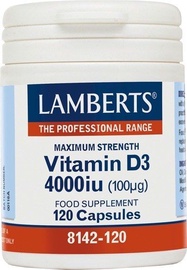 Vitamīni Lamberts Vitamin D3 4000 UI, 0.12 kg