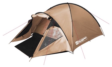 4-местная палатка O.E.Camp Kolina 4 RD-T22-4, коричневый