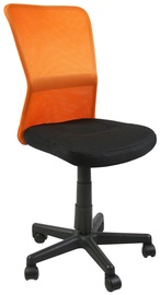Biroja krēsls, 4.2 x 42 x 86 - 98 cm, melna/oranža