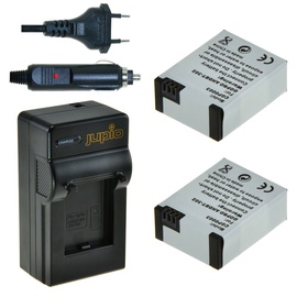 Jupio 2x GoPro AHDBT-302 HERO3+ 1200 mAh + GoPro Charger