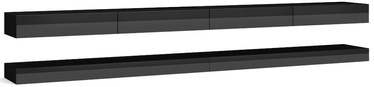 TV galds Vivaldi Meble, melna, 2800x340x450 mm