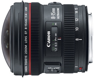 Objektiiv Canon EF 8-15mm F4.0 L Fisheye USM, 540 g