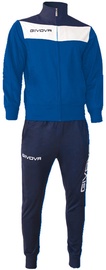 Спортивный костюм, универсальный Givova Campo, синий/белый, 2XL