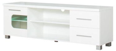 TV galds Bodzio Panama PA14, balta, 160 cm x 44 cm x 54 cm