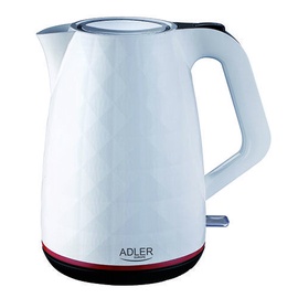 Elektriskā tējkanna Adler AD1227 WHITE, 1.7 l