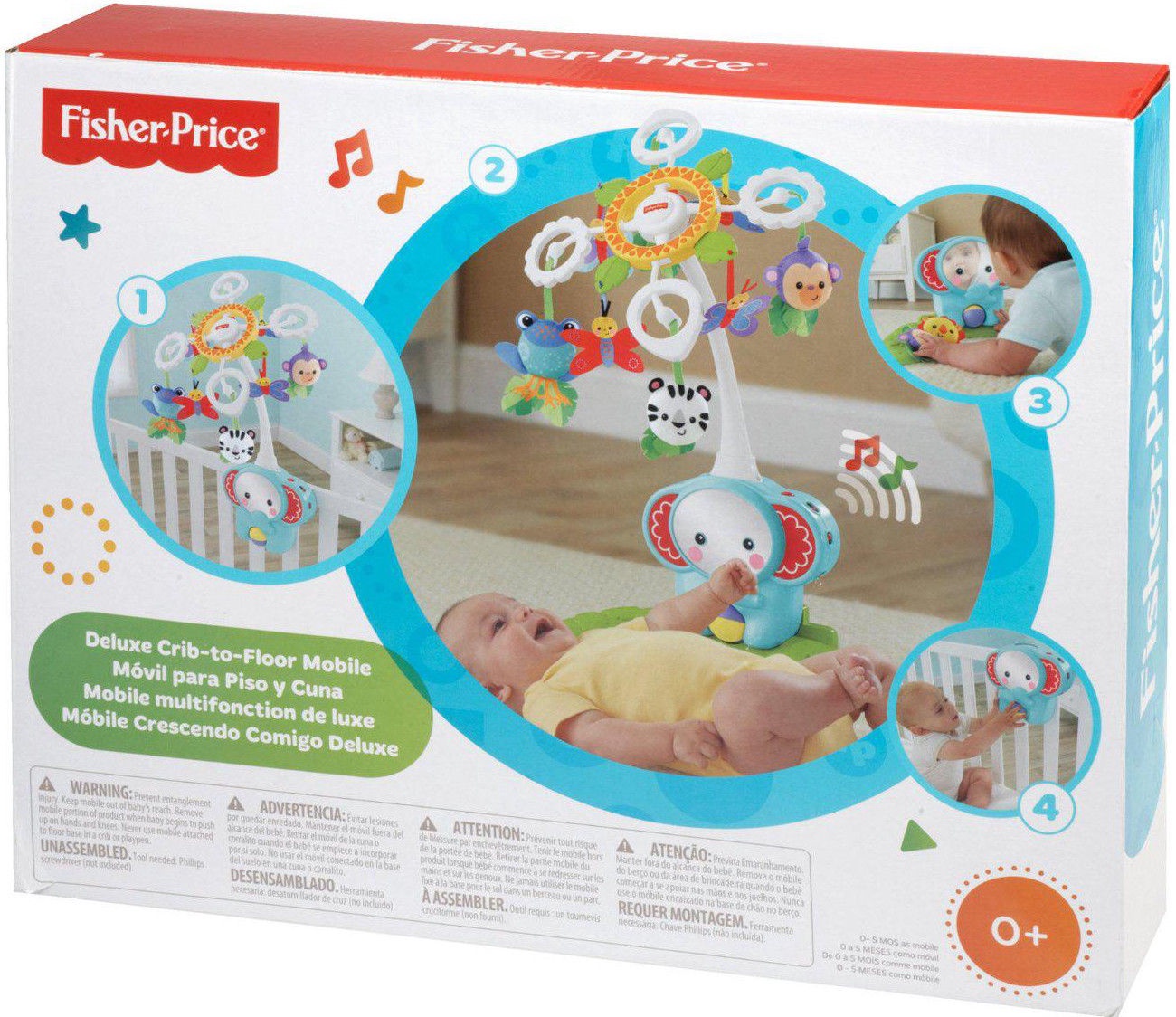 Fisher Price Deluxe Crib To Floor Mobile Bfr22 Ksenukai Lv