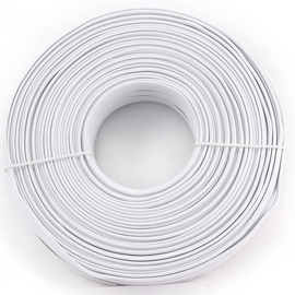 Gembird flat telephone cable stranded 6-wire White 100m