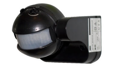 Kustības sensors 180° 1100w ip44 melns