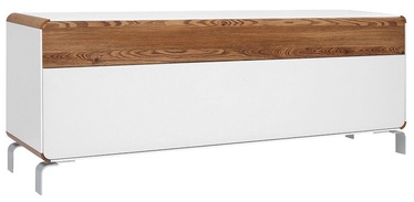 Black Red White Elis TV Stand With Chrome Legs Larch Sibiu Gold&White