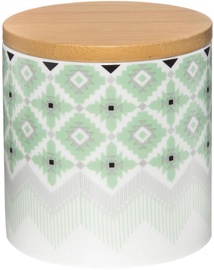 Maku Storage Bin Porcelain/Bamboo 10x11cm 010034