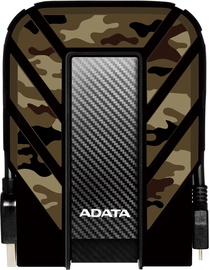 Cietais disks Adata HD710M, HDD, 2 TB, brūna