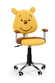 Bērnu krēsls Kubuś, 52 x 52 x 82 - 92 cm, brūna/dzeltena