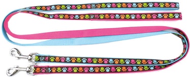 Record Nylon Lead M 120x1.9cm White Blue