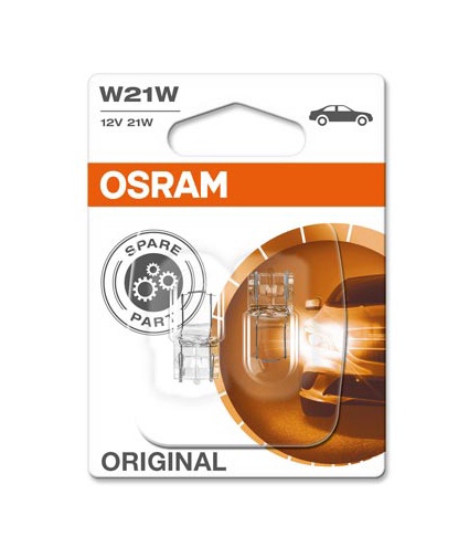 Автомобильная лампочка Osram W21W 21W 12V W3X16D 7505-02B