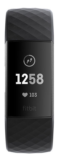 Умные часы Fitbit Charge 3, черный