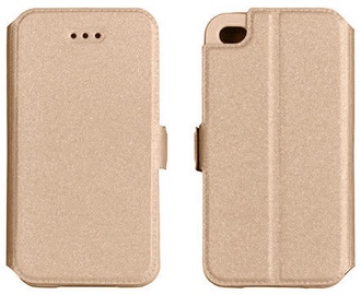 Telone Shine Book Case For LG K7 X210 Gold