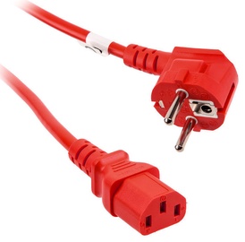 Kolink Power Cable SchuKo To IEC Connector C13 1.8m Red