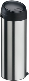 Meliconi Soft-Touch Waste Bin Brushed Steel 40l