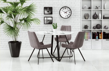 Halmar Looper Table Black/White