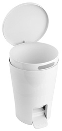 Tatay Bathroom Pedal Bin 5l Diabolo White