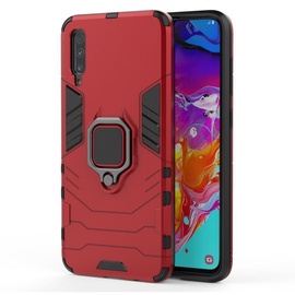 Hurtel Ring Armor Back Case For Samsung Galaxy A70 Red