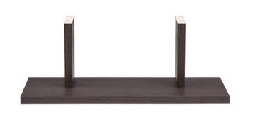 Black Red White Junona Line Wall Shelf 40cm Wenge