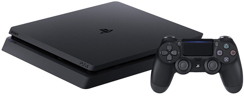 Spēļu konsole Sony PlayStation 4 Slim, Ethernet LAN (RJ-45) / 3.5 mm (AUX) / Wi-Fi / Wi-Fi Direct / Audio Out / Bluetooth 2.1, 1 TB