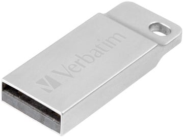 USB atmintinė Verbatim Metal Executive Silver, USB 2.0, 64 GB