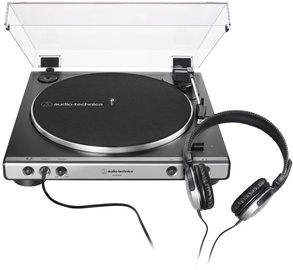 Plaadimängija Audio-Technica AT-LP60XHP Black/Silver, hõbe/must, 2.7 kg