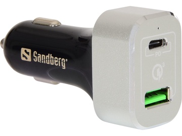 Sandberg Car Charger Dual QC/USB-C Black