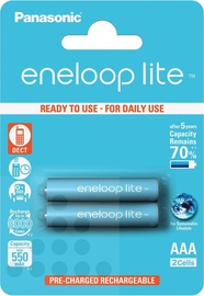 Panasonic Eneloop Lite Rechargeable Battery 2xAAA 600mAh