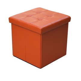 Пуф XYF2116B, oранжевый, 38 см x 38 см x 37.5 см