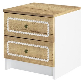 MN Junga TD 400.1 Night Stand White Gloss/Beige