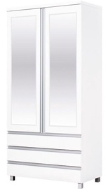 Skapis Bodzio AG40 White, 90x52x190 cm