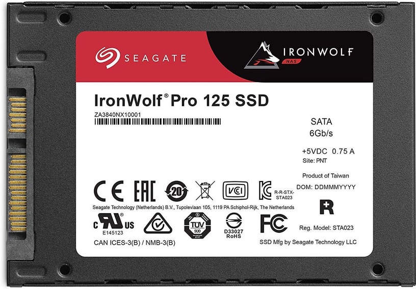 Serverių kietasis diskas (SSD) Seagate Ironwolf Pro 125, 2.5", 240 GB