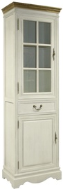Home4you Showcase Samira 60x35x195.5cm Antique White/Brown