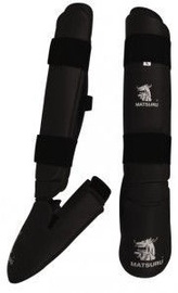 Защита голени и стопы Matsuru Shin Foot Pad Karate XL Black