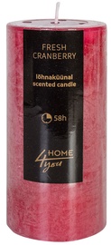 Kvepianti žvakė Home4you Candle Fresh Canberry D6.8xH14cm, 58 h
