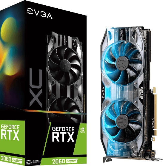 Videokarte EVGA GeForce RTX 2060 Super XC Gaming 08G-P4-3162-KR, 8 GB, GDDR6