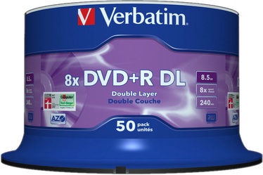 Verbatim DVD+R DL 8.5GB 8x 50pcs 43703
