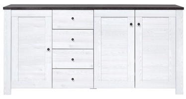 Kumode Black Red White Antwerpen I Chest White