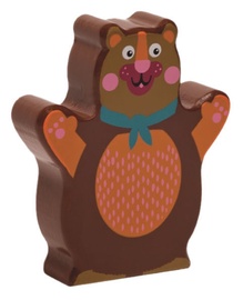 Oops Wooden Rattle Toy Bear Brown 13008.11