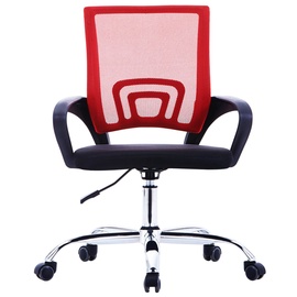 Kontoritool VLX Office Chair, must/punane