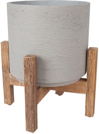 Вазон Home4you Sandstone 72448, серый, 285 мм