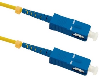 Qoltec SC/UPC to SC/UPC Optic Singlemode Cable Yellow 10m
