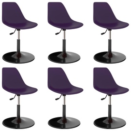 Ēdamistabas krēsls VLX 3059392, violeta, 6 gab.