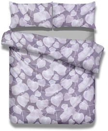 Gultas veļas komplekts AmeliaHome Basic, violeta, 200x220/80x80 cm