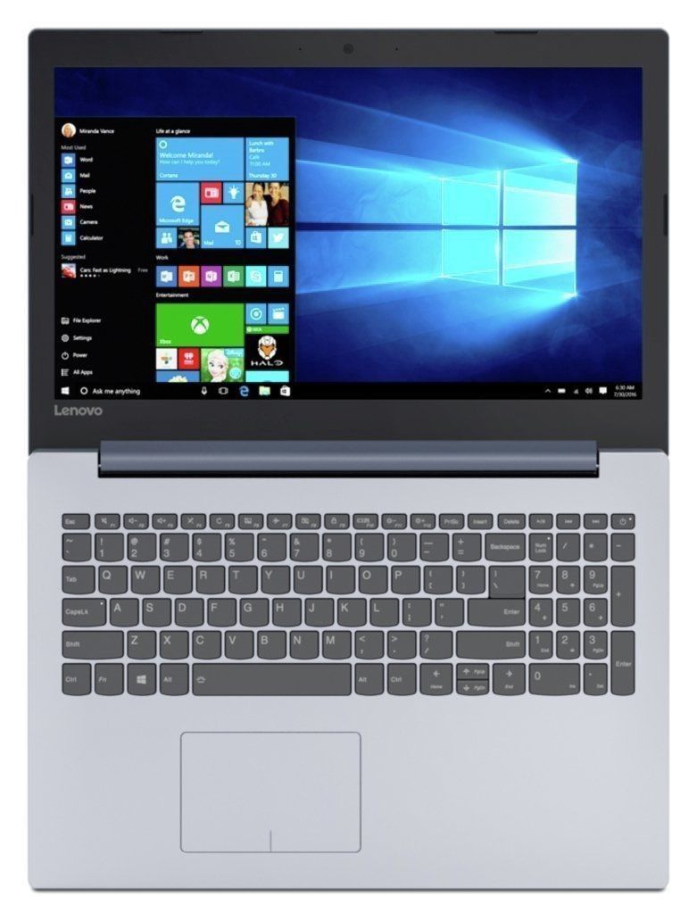 Ноутбук Lenovo IdeaPad 320-15IAP Blue 80XR01BIEU, Intel® Pentium® Processor  N4200, 4 GB, 1 TB, 15.6 ″, Radeon 530, синий - 1a.lt