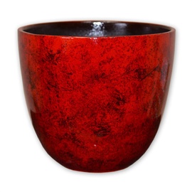 Puķu pods Askovita, keramika, Ø 200 mm, sarkana